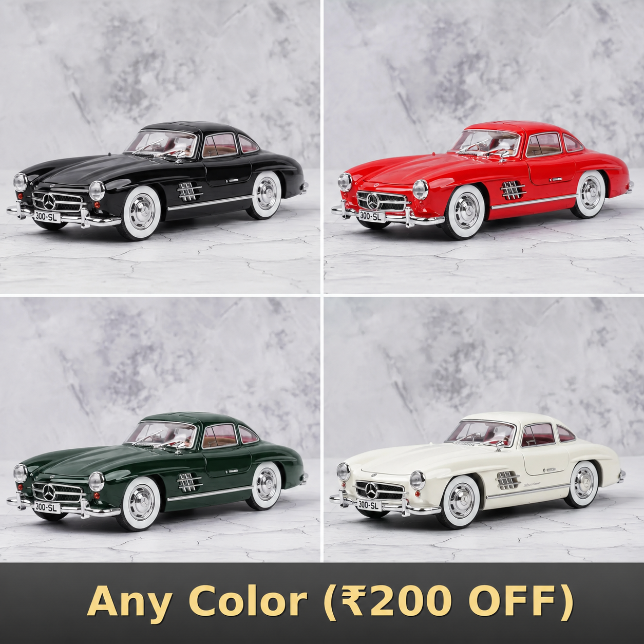 Mercedes-Benz 300SL Diecast Scale Model | Premium Collectible Car