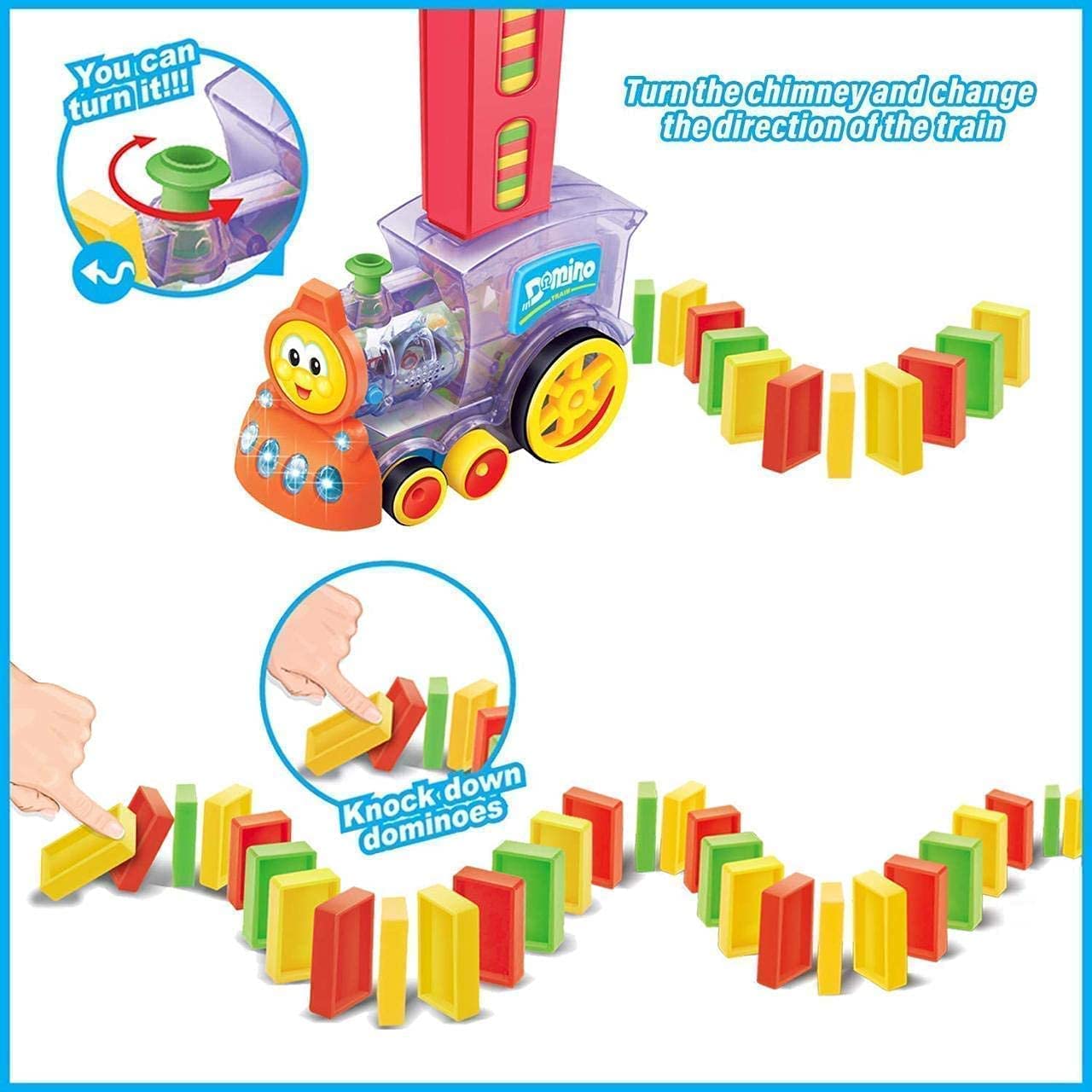 Domino Blocls Train For Kids