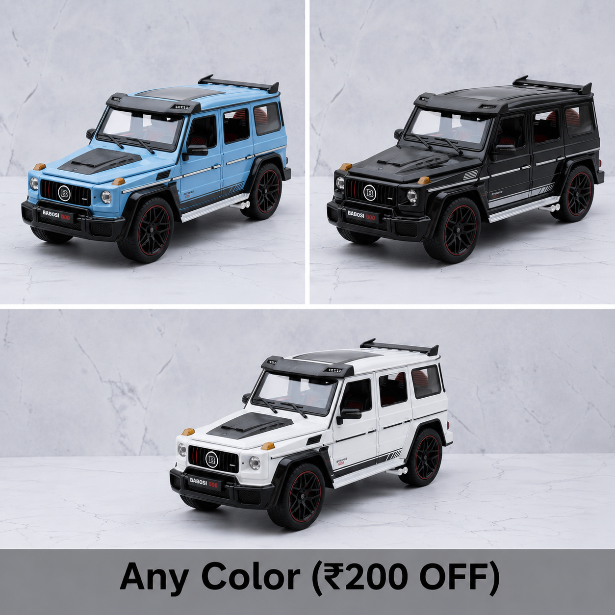 Mercedes-Benz G63 AMG Brabus 800 Diecast Scale Model Car – Ixtoys Mercedes-Benz G63 AMG Brabus 800 Diecast Scale Model Car – Ixtoys