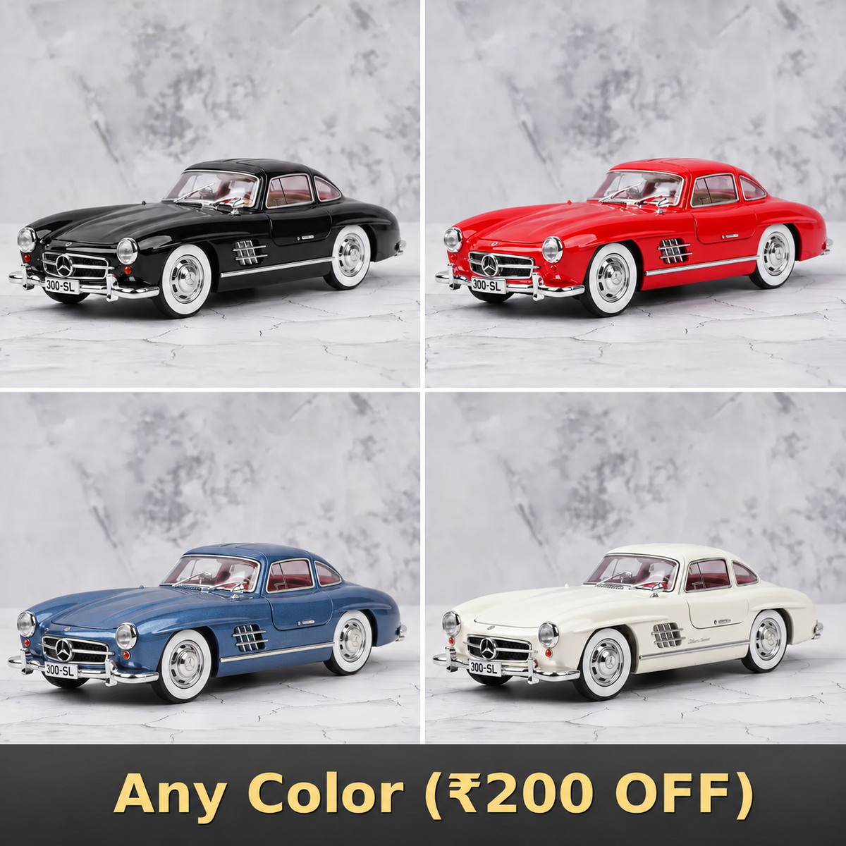 Mercedes-Benz 300SL Diecast Scale Model Car