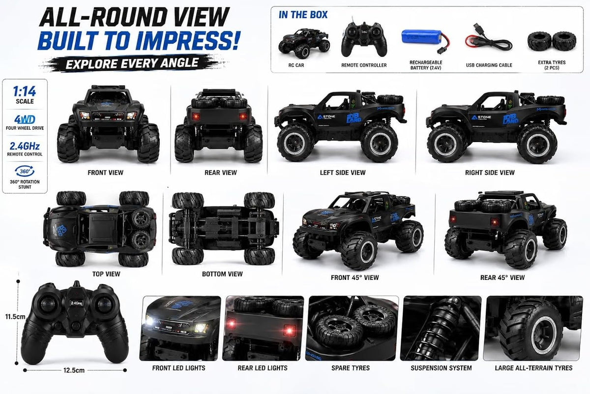 RockRider 4WD Amphibious RC Monster Truck