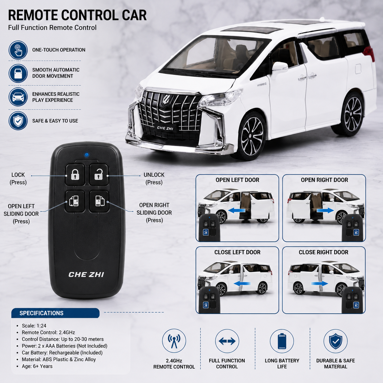 Toyota Alphard Hybrid RC Diecast Model