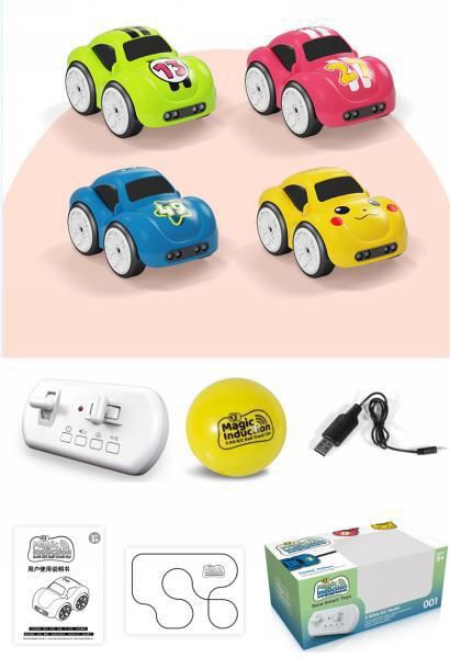 Magic Induction RC Cartoon Car | Mini RC Intelligent Sensor Stunt | Smart Modes: Follow Object, Chase, and Follow Track