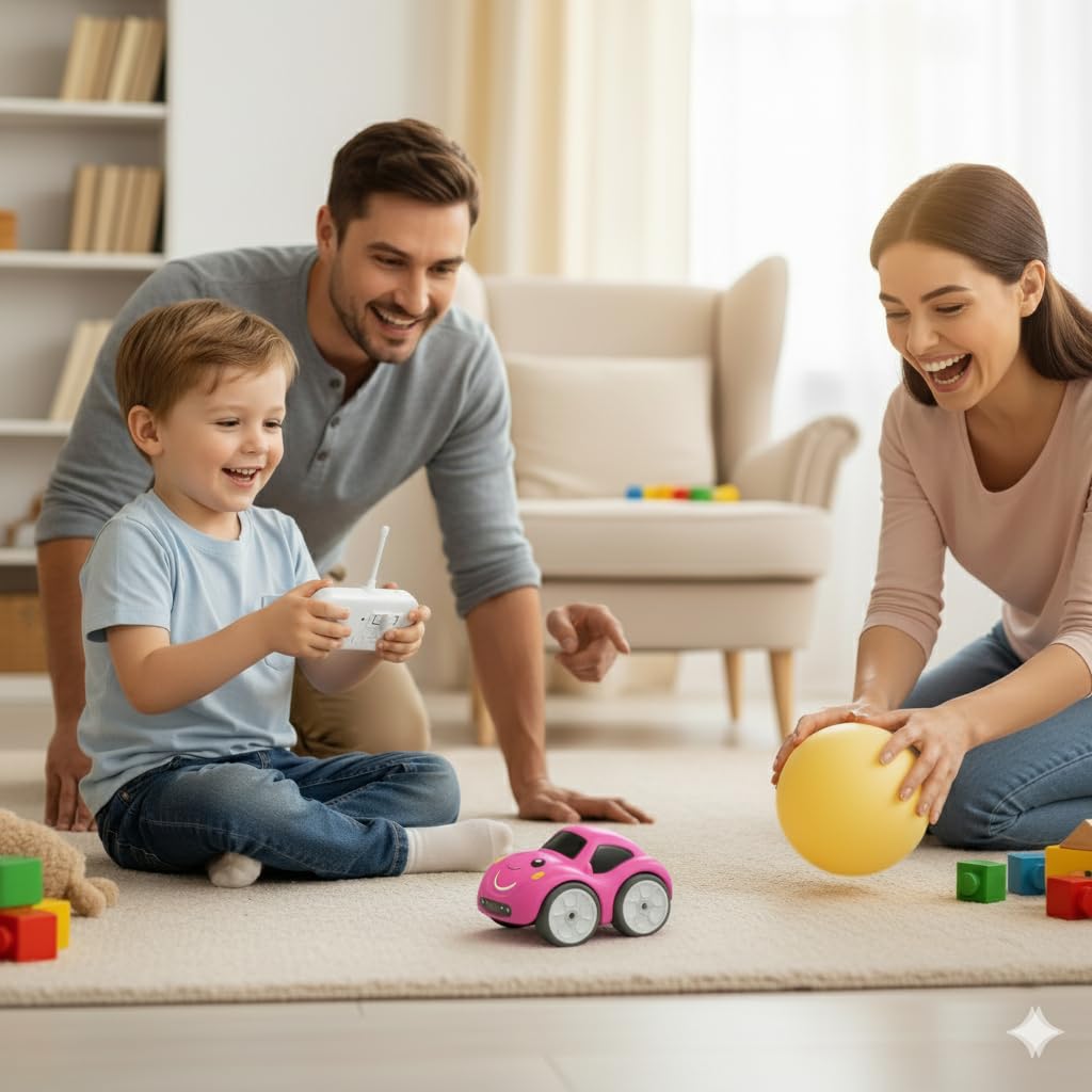 Magic Induction RC Cartoon Car | Mini RC Intelligent Sensor Stunt | Smart Modes: Follow Object, Chase, and Follow Track