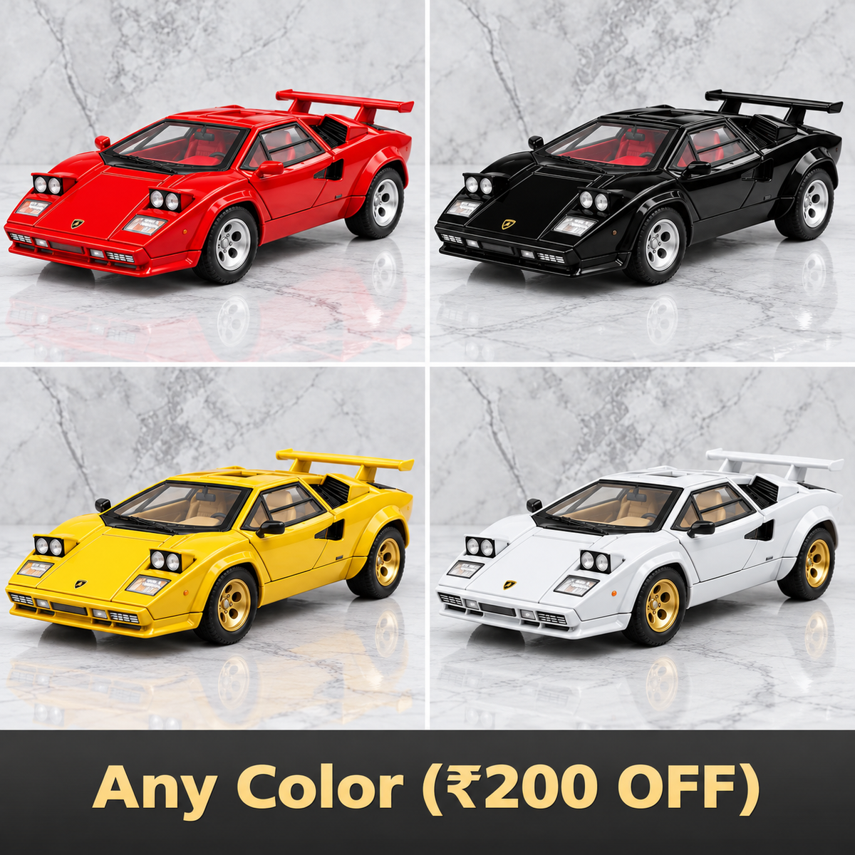 Lamborghini Countach LP400S (1978) Miniature Classic Collector Model