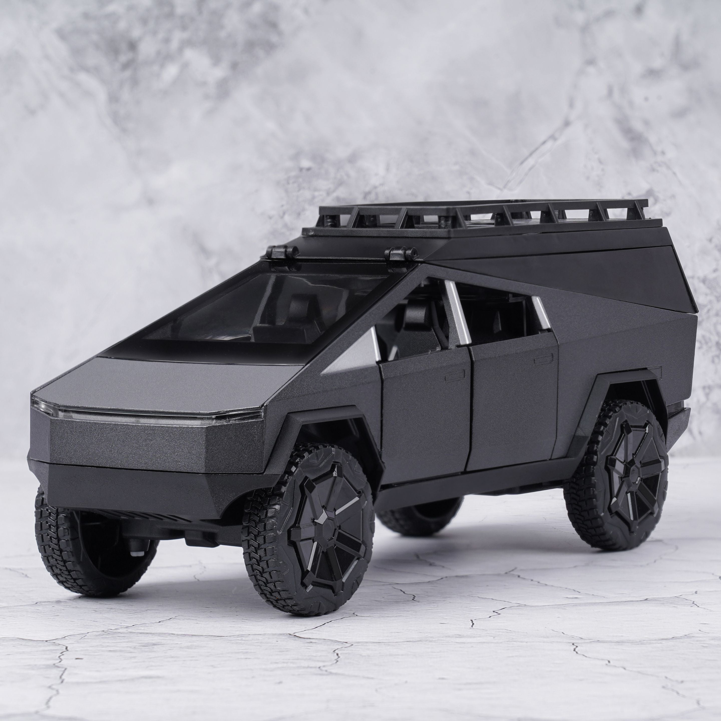 TESLA CYBERTRUCK CAMPING RV 1:18 DIECAST SCALE MODEL CAR