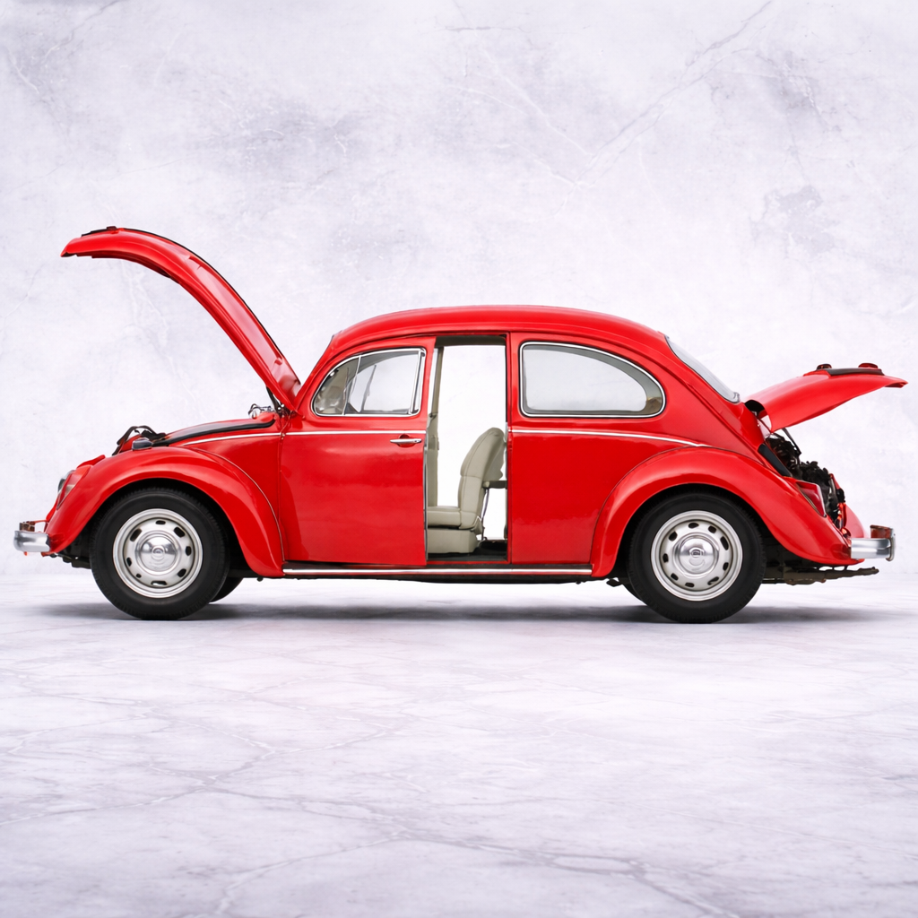 Volkswagen Beetle (Vintage 1967) Diecast Scale Model Car