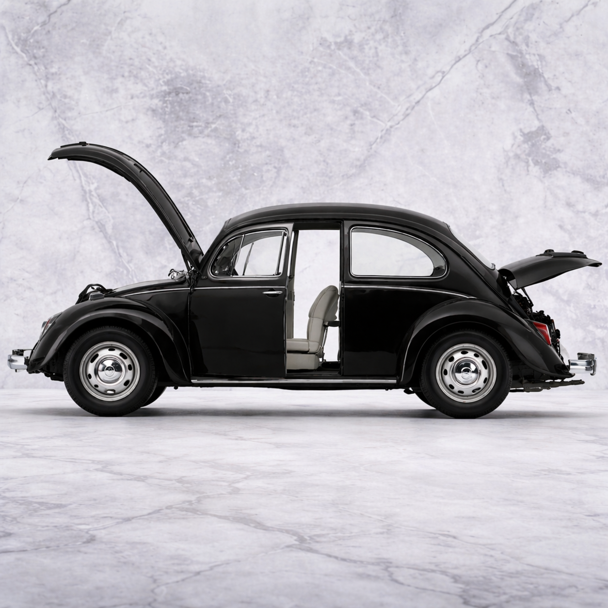Volkswagen Beetle (Vintage 1967) Diecast Scale Model Car