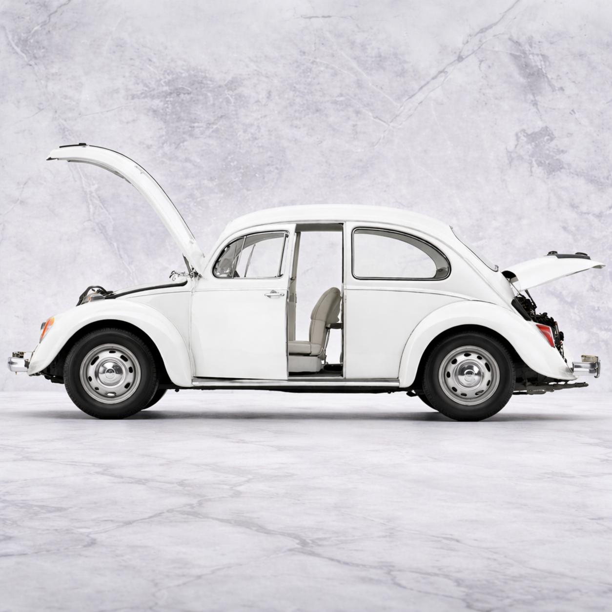Volkswagen Beetle (Vintage 1967) Diecast Scale Model Car