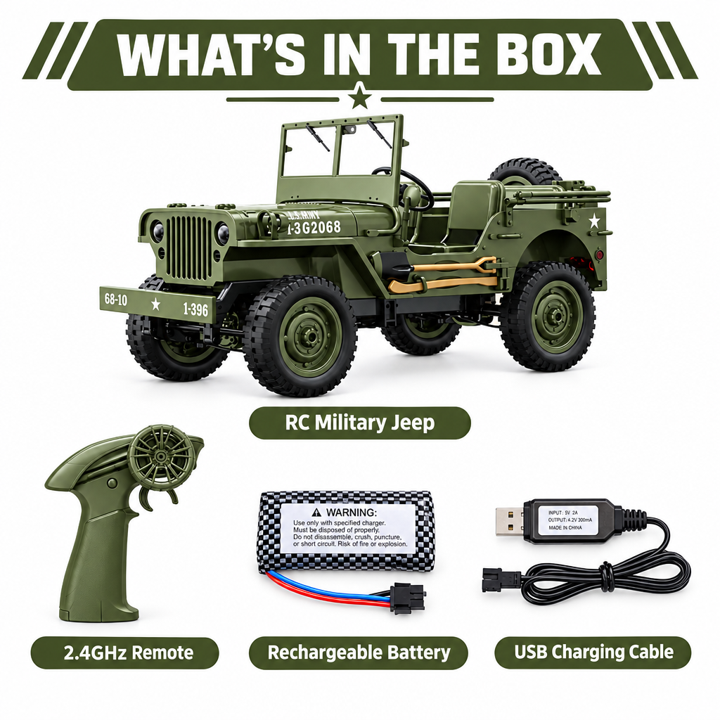 JJRC C8815 Military Legend 4WD RC Jeep