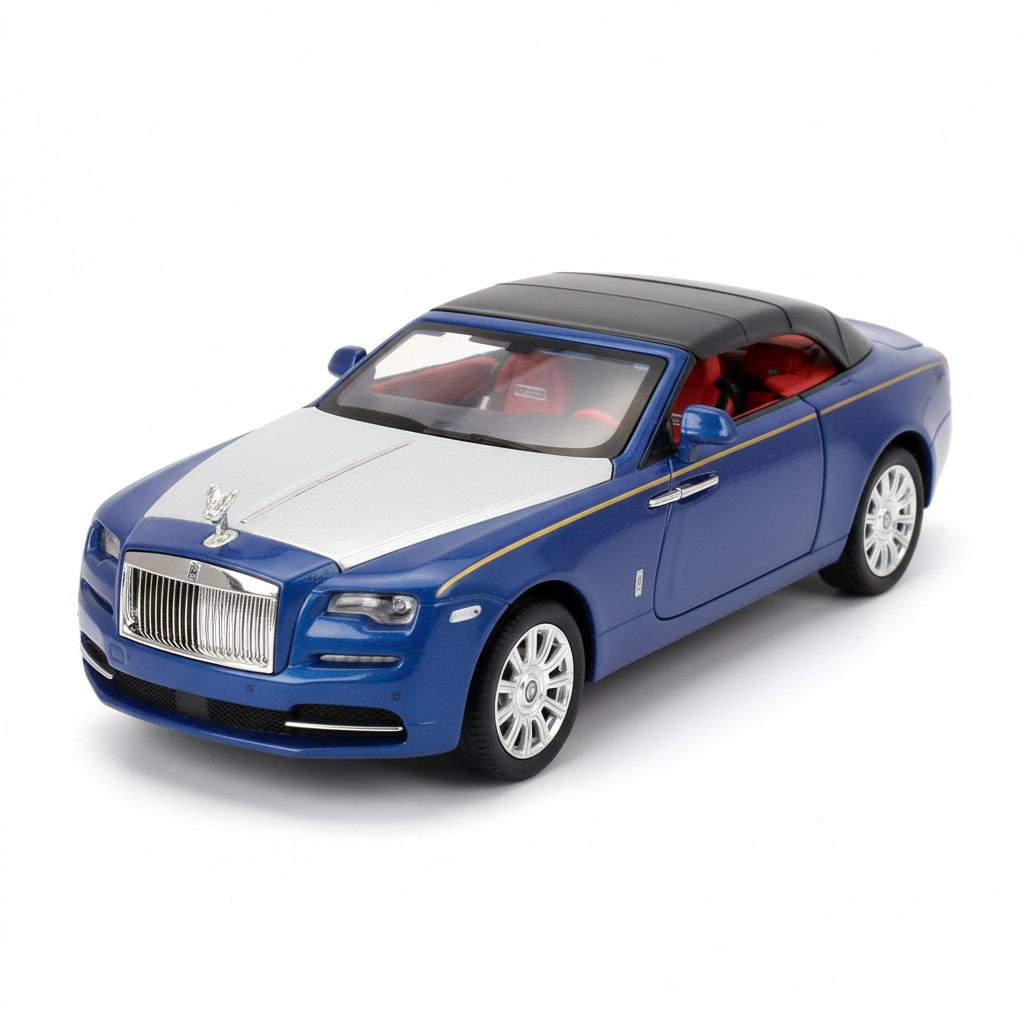 Rolls Royce Dawn Diecast Scale Model Car - Blue Variant