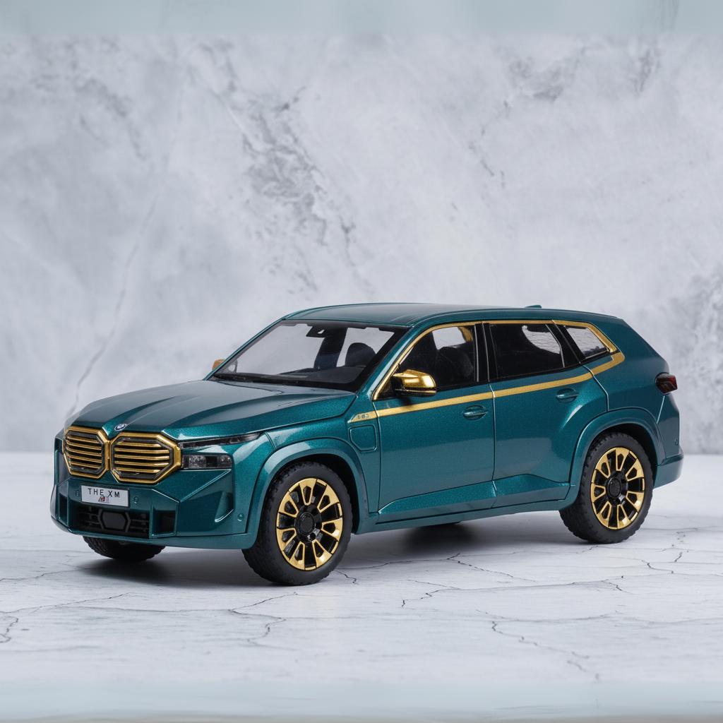 BMW XM Diecast Scale Model Car - Teal Variant