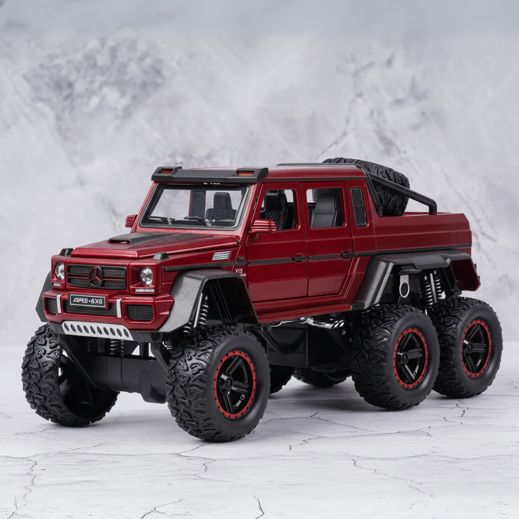 Mercedes-Benz G-63 Amg 6X6 V12 Off Road Diecast Scale Model Car