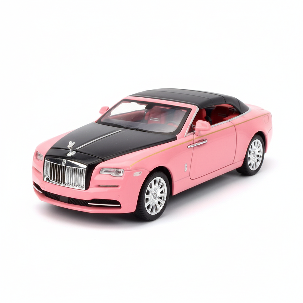 Rolls Royce Dawn Diecast Scale Model Car - Pink Variant