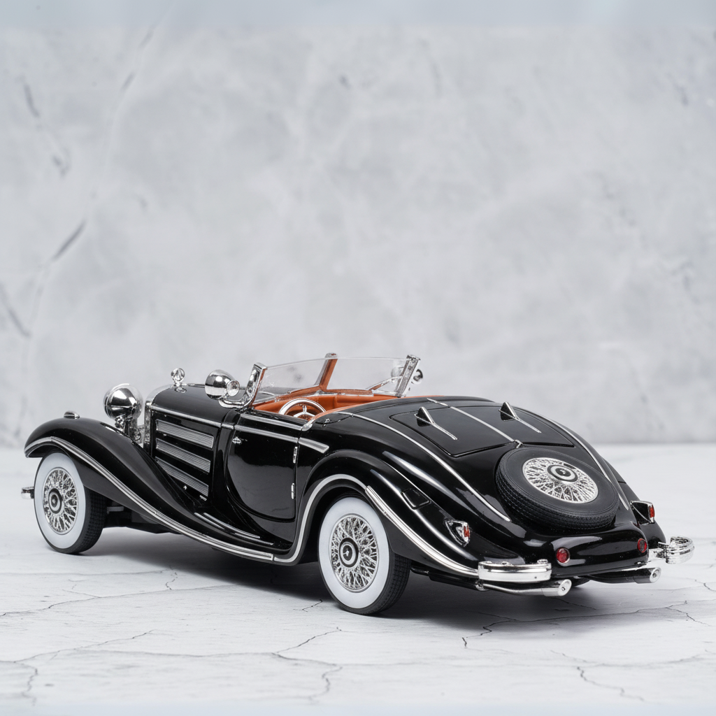 Mercedes Benz 500K (Vintage 1936) Diecast Scale Model Car