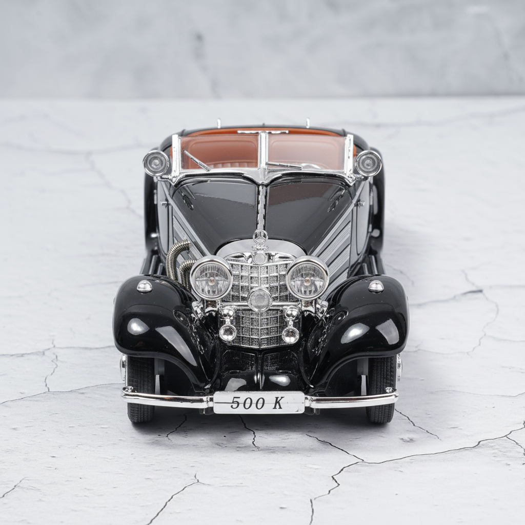 Mercedes Benz 500K (Vintage 1936) Diecast Scale Model Car