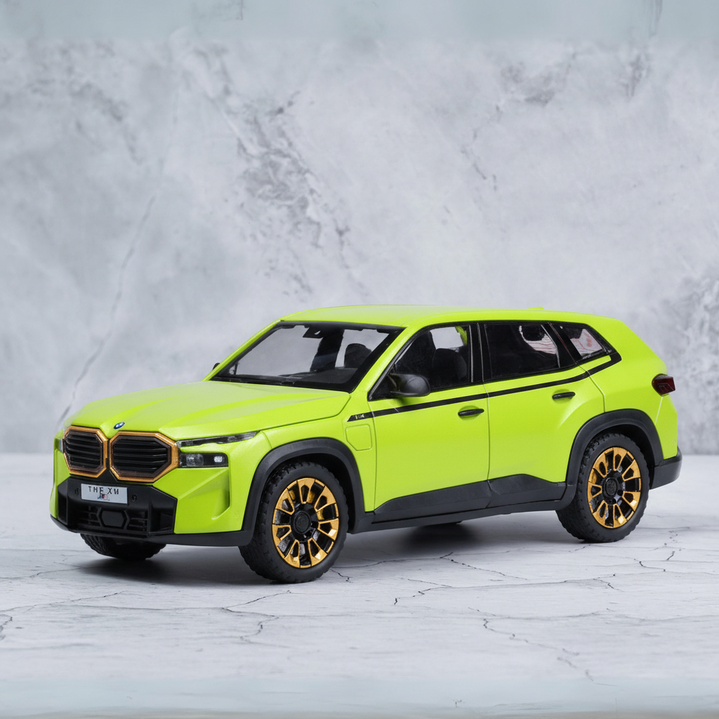 BMW XM Diecast Scale Model Car - Lime Green Variant