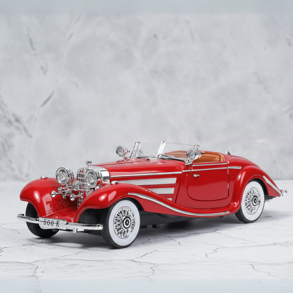 Mercedes Benz 500K (Vintage 1936) Diecast Scale Model Car