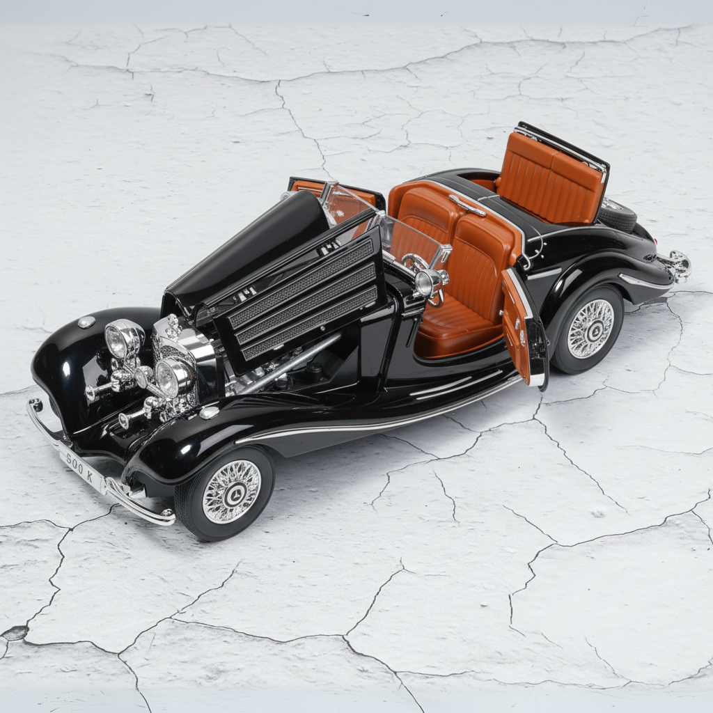 Mercedes Benz 500K (Vintage 1936) Diecast Scale Model Car