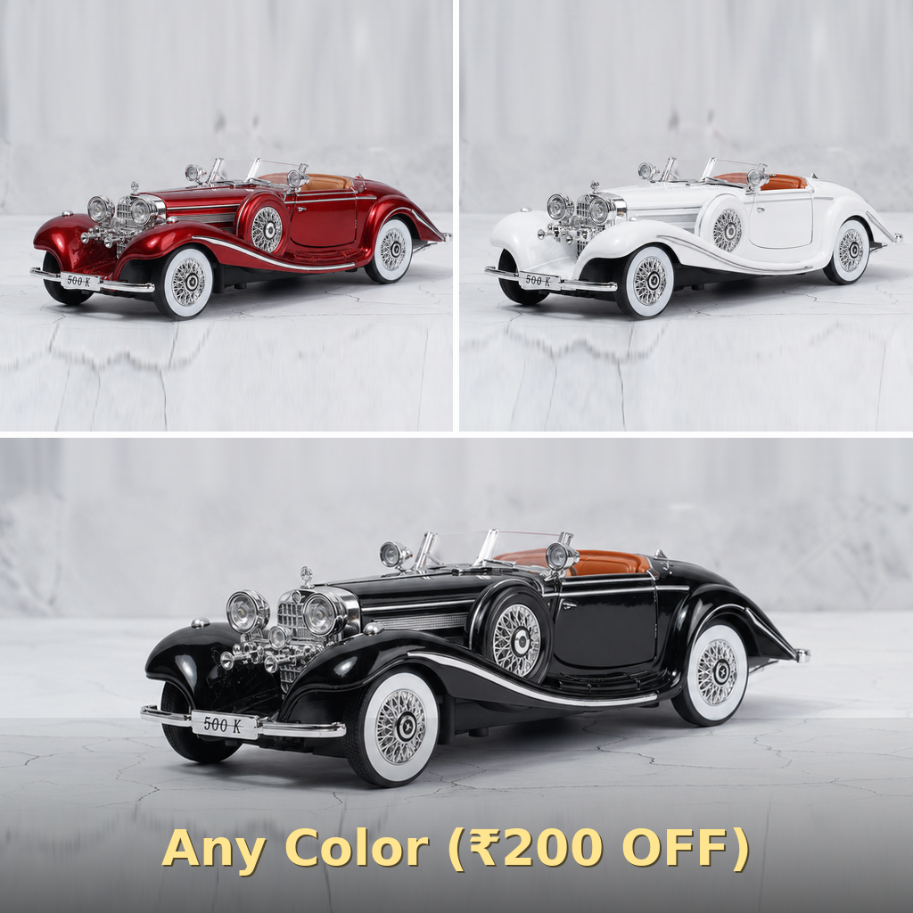 Mercedes Benz 500K (Vintage 1936) Diecast Scale Model Car
